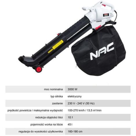 NAC Laubsauger 3000W VBE300-AS-G