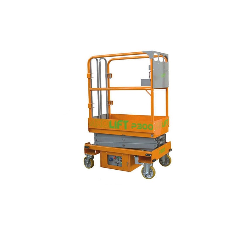 Matisère - Nacelle élévatrice semi-électrique ciseaux - Hauteur de travail max. 4,95m - P300