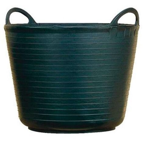 Nacelle en plastique noir 26 litres – Ergonomique pour transport facile – Base plate et stable – Pour usages agricoles et domestiques – Plasvidavi
