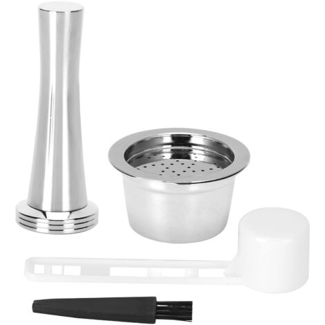 Nachfüllbares Kaffeefilter-Set, Tamper, Bürste und Löffel für die KFEE-Maschine