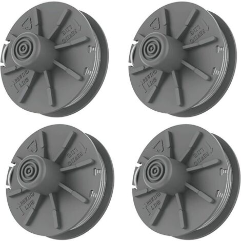 Nachfüllspule für Trimmerfaden, 4 Stück, Ø 1,65 mm, 6,1 m, Artikelnummer 5307-20. Passend für Gardena EasyCut, ComfortCut, PowerCut und SmallCut Freischneider.