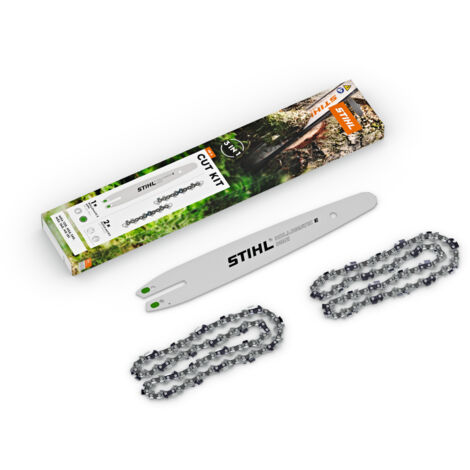 Nachrüstsatz Nr. 6 STIHL 2 Sägeketten mit Schiene für MSA 60 - MSA 70 - MSA 120 Kettensägen