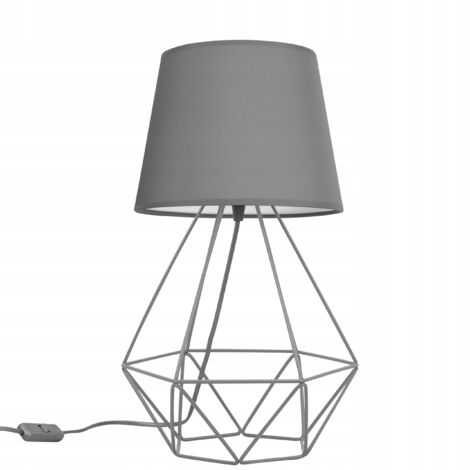 NACHTLAMPE, Schreibtisch, Tisch, Drahtschirm, LED