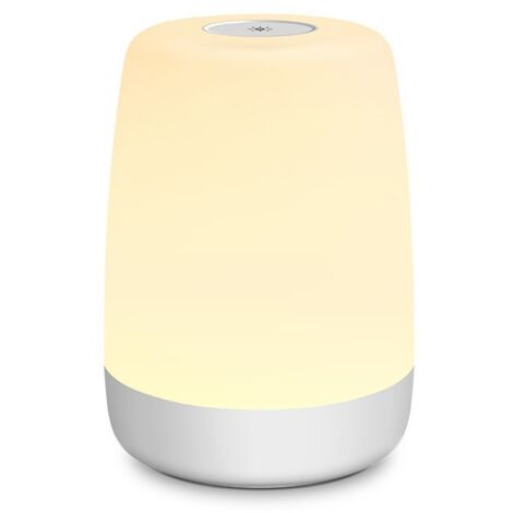 Nachtlicht für Kinder im Schlaf- oder Wohnzimmer, dimmbare LED-Touch-Nachttischlampe mit warmem Farbmodus und 256 RGB-Farben, USB-aufladbares Nachtlicht für Erwachsene mit Timer
