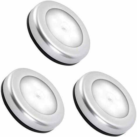 Nachtlicht mit Bewegungsmelder für den Innenbereich – batteriebetriebenes LED-Licht für Treppen, Schränke, Flure, Kinderzimmer – automatisches An-/Ausschalten – 3M-Kleber im Lieferumfang enthalten (3e