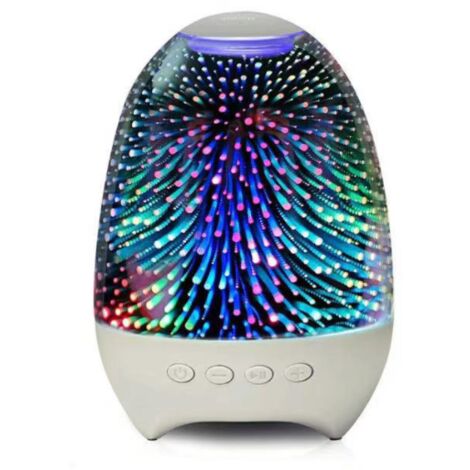 Nachtlicht mit Bluetooth-Lautsprecher, Nachttischlampe, Touch-Steuerung, Multi-Co