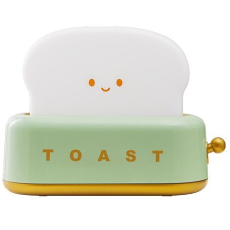 Nachtlicht, Toaster, wiederaufladbar, grün/weiß
