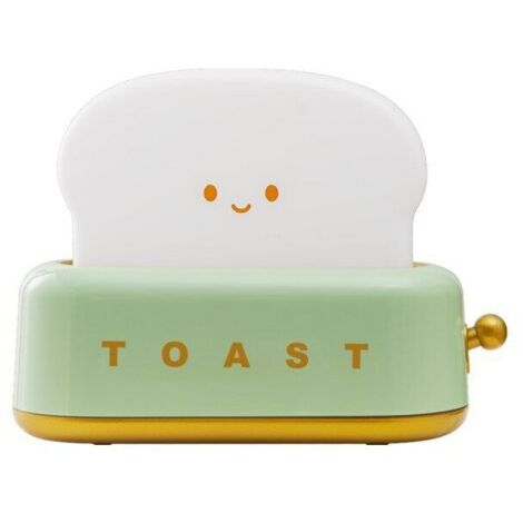 Nachtlicht, Toaster, wiederaufladbar, grün/weiß