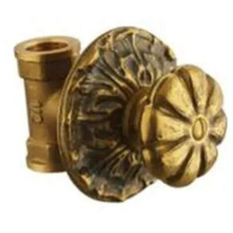 Nachträglich eingebautes Absperrventil – Doppel-Innengewinde 15x21 – Abmessungen 100x78 mm – Maximaler Druck 6 bar – Temperaturbereich -10 °C bis +100 °C