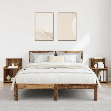 Nachttisch 2 pcs Altholz 40 x 35 x 60 cm Holzwerkstoff vidaXL