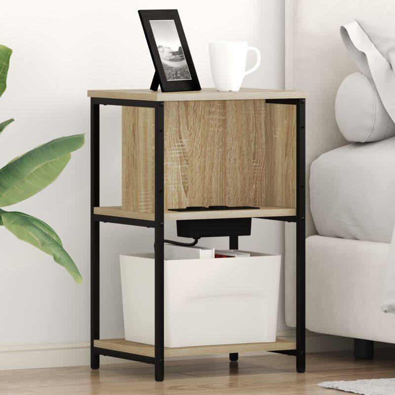 Nachttisch Sonoma Eiche 38 X 31 X 61 Cm Holzwerkstoff Vidaxl