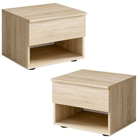 Nachttisch 2er Set in Eiche FAIDO-166