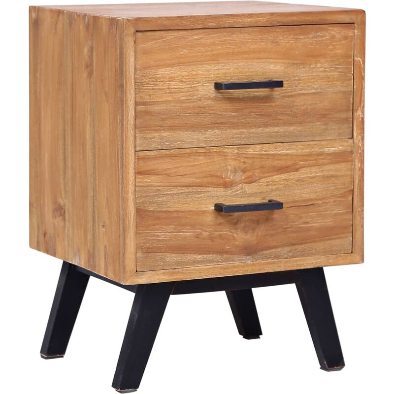 Nachttisch 40 x 35 x 55 cm Massivholz Teak