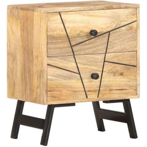 Nachttisch 40x30x50 cm Massivholz Mango vidaXL