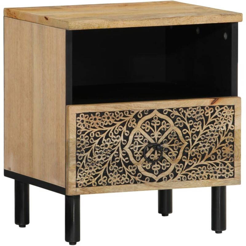 Nachttisch 40x33x46 Cm Massivholz Mango Vidaxl