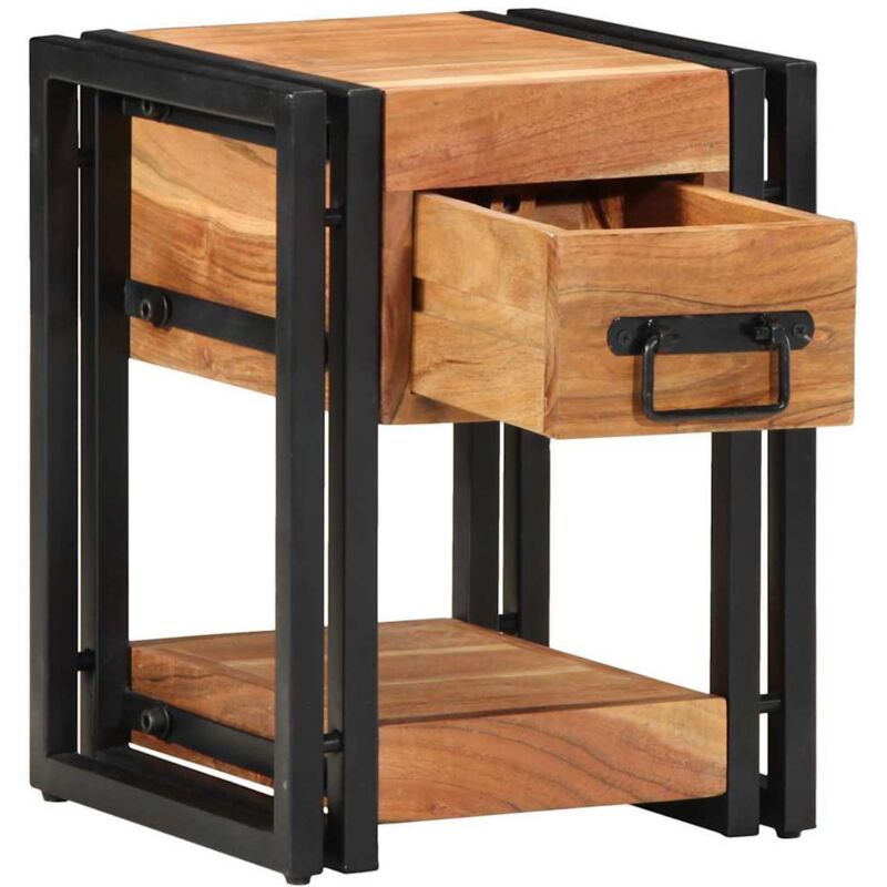 Nachttisch Braun 30 X 30 X 40 Cm Akazie Massivholz Vidaxl