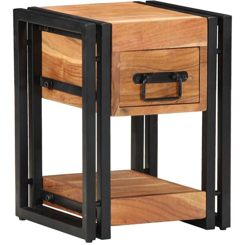 Nachttische 2er Set 30x30x40 Cm Aus Akazienholz - Vidaxl