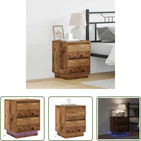 Nachttisch Altholz -  Nachttisch Altholz 39 x 34,5 x 50 cm Holzwerkstoff