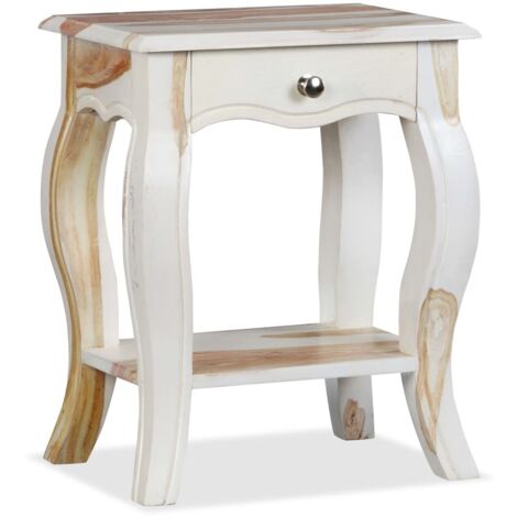 Nachttisch Beistelltisch - Nachtkommode Massivholz 40 x 30 x 50 cm BV334653 - BonneVie