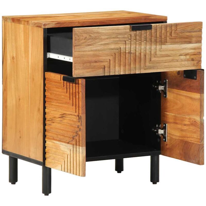 Nachttisch 50x33x60 Cm Massivholz Akazie - Vidaxl