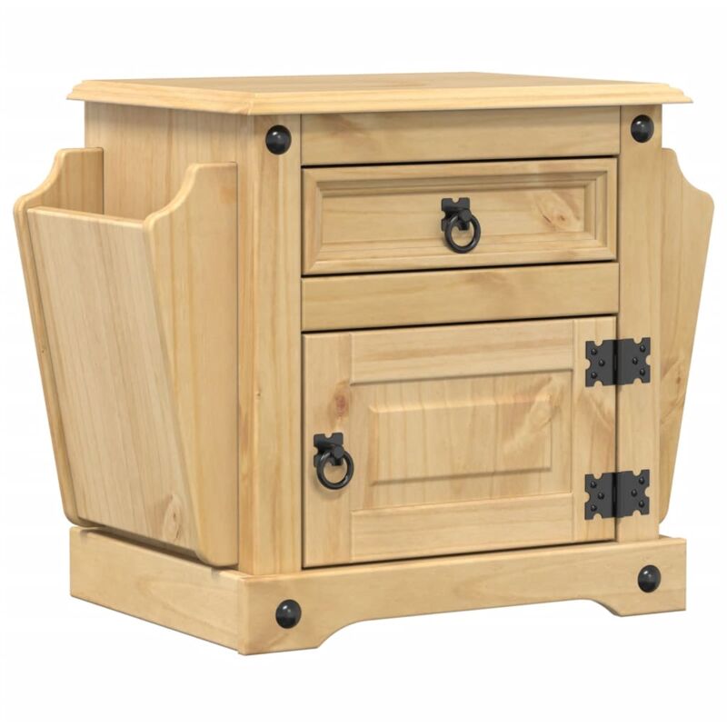 Nachttisch Corona 45x35x47, 5 Cm Massivholz Kiefer Vidaxl