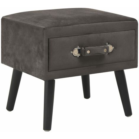 Nachttisch Grau 40 x 35 x 40 Samt