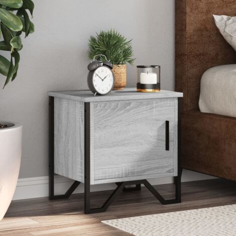 Nachttisch Grau Sonoma 40x30x40 cm Holzwerkstoff vidaXL