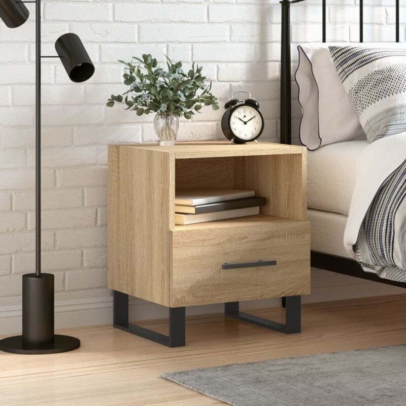 Nachttisch Sonoma-eiche 40x35x47, 5 Cm Holzwerkstoff Vidaxl
