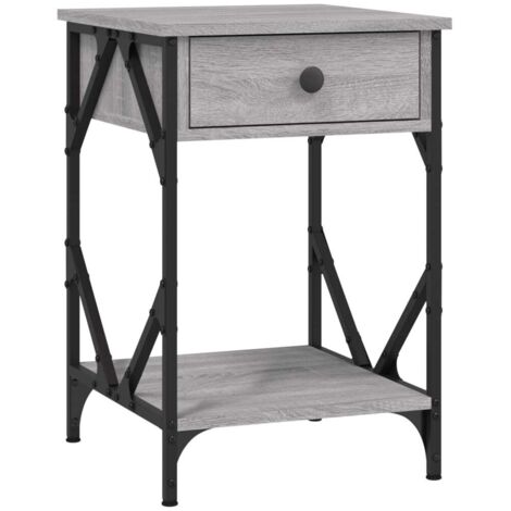 Nachttisch Grau Sonoma 40x42x60 cm Holzwerkstoff vidaXL