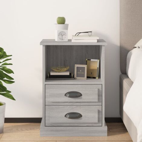 Nachttisch Grau Sonoma 43x36x60 cm vidaXL