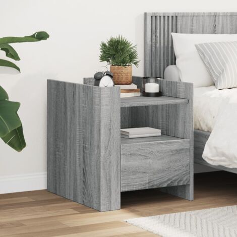 Nachttisch Grau Sonoma 45x50x50 cm Holzwerkstoff vidaXL