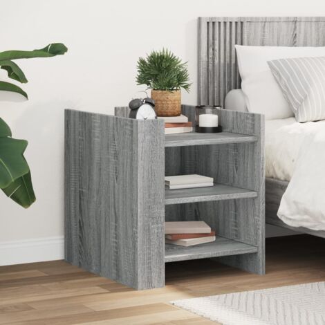 Nachttisch Grau Sonoma 45x50x50 cm Holzwerkstoff vidaXL