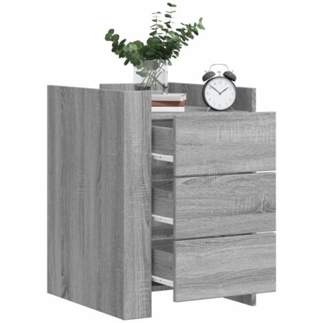 Nachttisch Grau Sonoma 45x50x65 cm Holzwerkstoff vidaXL