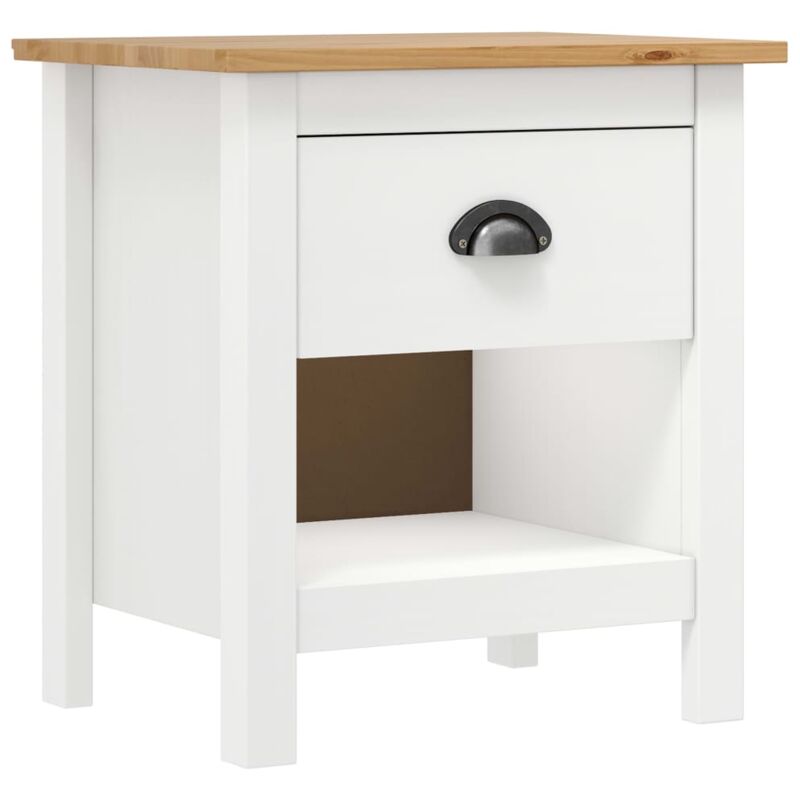 Nachttische 2 Stk. Hill 46x35x49, 5 Cm Massivholz Kiefer - Vidaxl