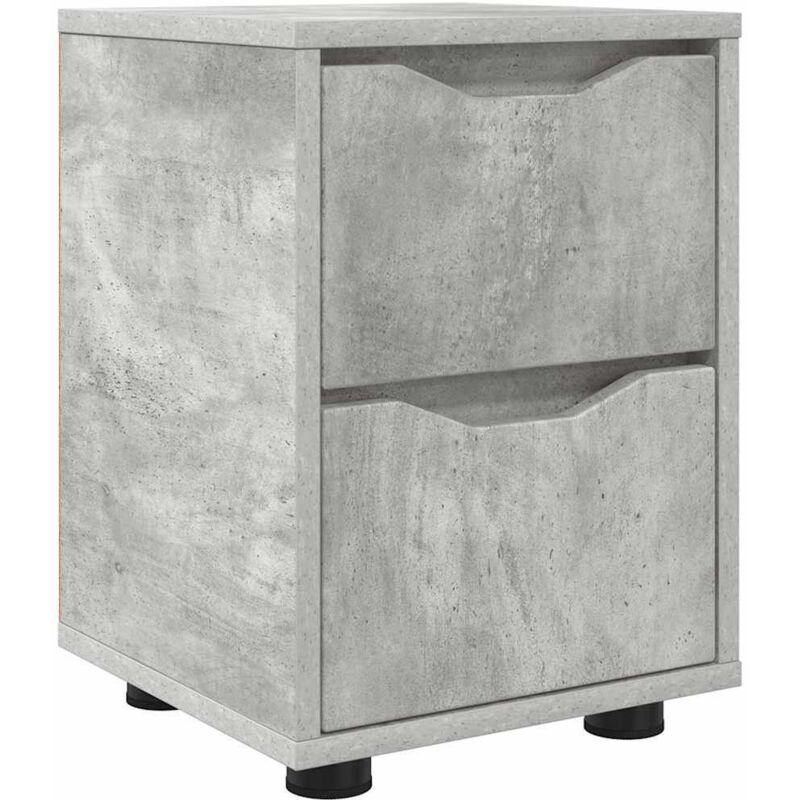 Nachttisch Beton Grau 30, 5 X 30 X 43 Cm Holzwerkstoff Vidaxl