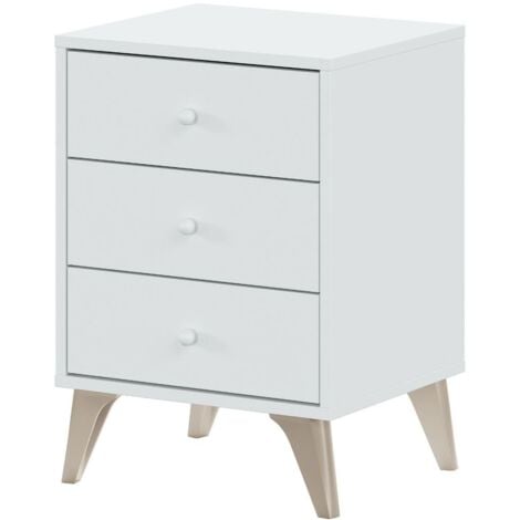 HOGAR24 Nachttisch mit 3 Schubladen Sweet - L33,5 cm