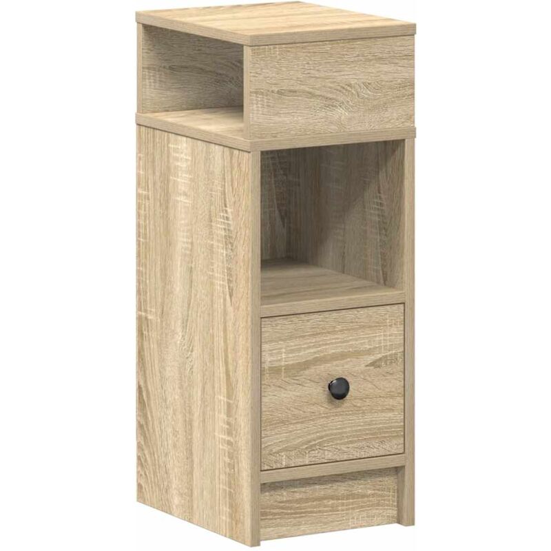 Nachttisch Mit Schublade Sonoma-eiche 25x31x66 Cm Vidaxl