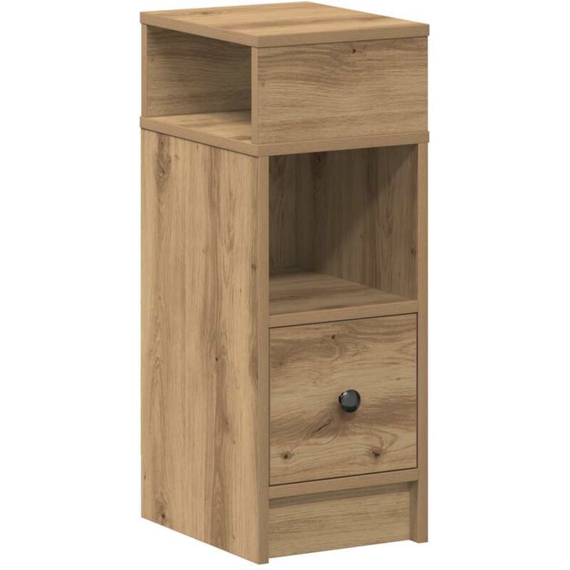 Nachttisch Mit Schublade Artisan-eiche 25x31x66 Cm Vidaxl