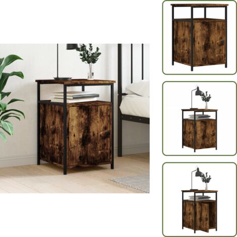 Nachttisch Räuchereiche 40x42x60 cm Holzwerkstoff - Nachttisch - Holznachtisch - Esszimmertisch - Couchtisch - Sideboard