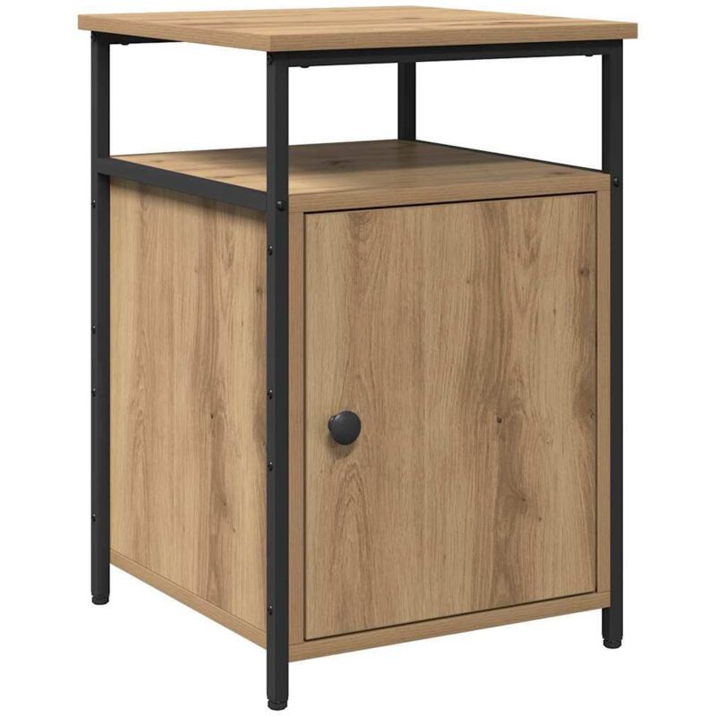 Nachttisch Eiche Handwerklich Holzwerkstoff Vidaxl