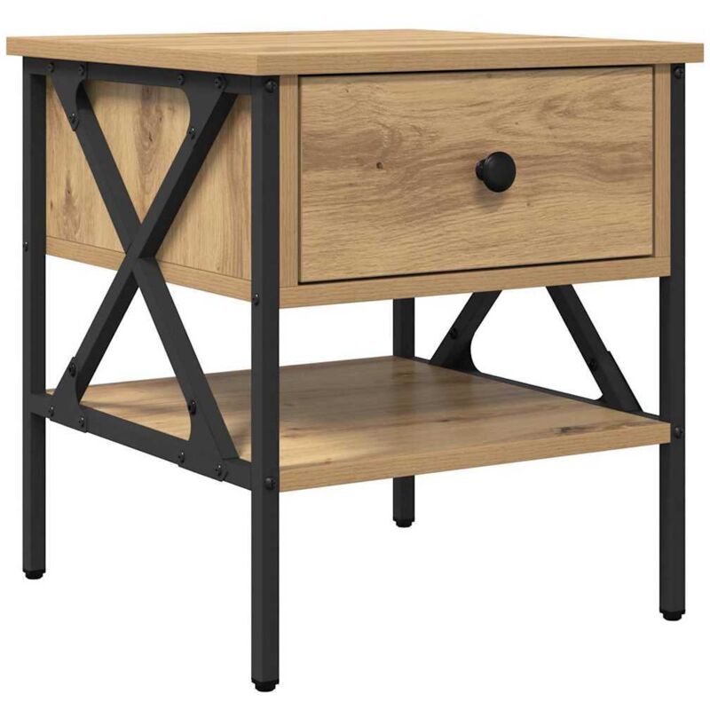 Nachttisch Artisan Eiche 40x42x45 Cm Holzwerkstoff Vidaxl116802