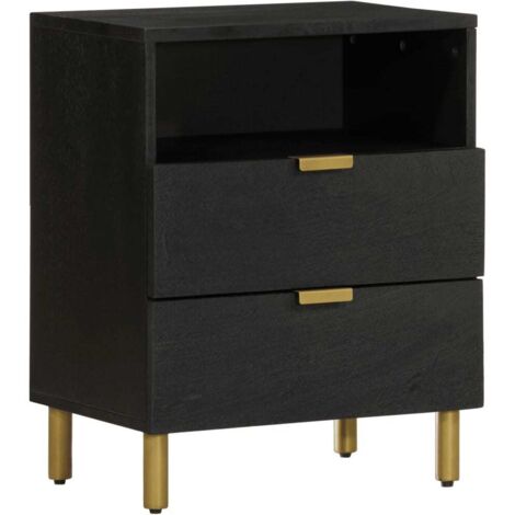 Nachttisch Schwarz 50x33x62 cm Holzwerkstoff vidaXL
