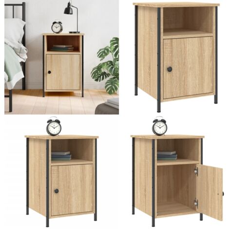 Nachttisch Sonoma-Eiche 40x42x60 cm Holzwerkstoff - Holz Nachttisch - Holzwerkstoff Nachttisch