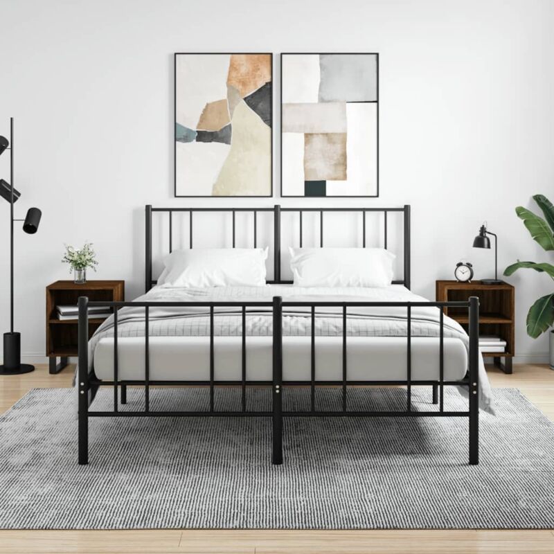 Vidaxl - Nachttische 2 Stk. Braun Eichen-optik 40x30x50 Cm Holzwerkstoff