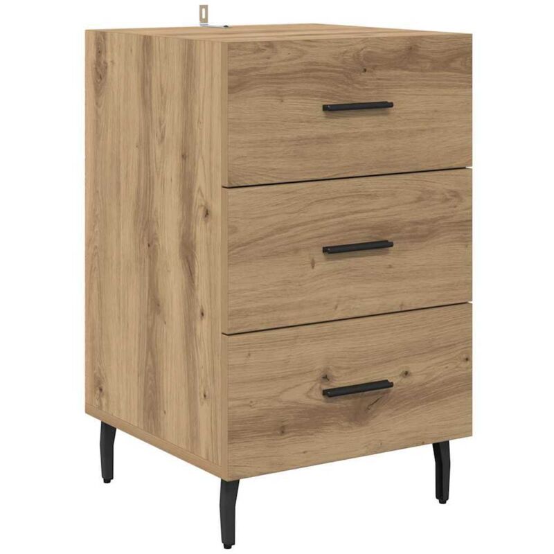 Nachttisch Artisan-eiche 40 X 40 X 66 Cm Holzwerkstoff Vidaxl