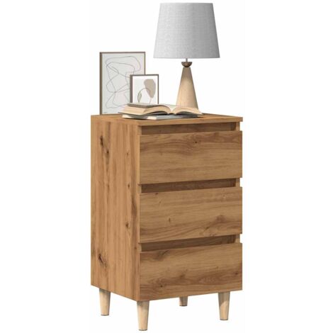 Nachttische 2 Stk. Artisan-Eiche 40x35x69 cm Holzwerkstoff vidaXL540844