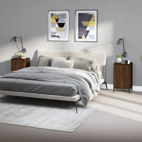 Nachttische 2 Stk. Braun Eichen-Optik 40x35x70 cm Holzwerkstoff vidaXL