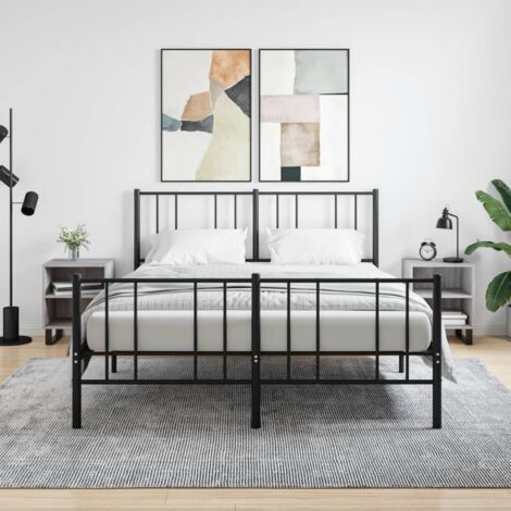 Nachttische 2 Stk. Grau Sonoma 40x30x50 cm Holzwerkstoff vidaXL