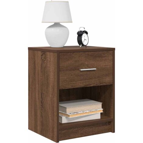 Nachttische 2 Stk. mit Schublade Eichen-Optik 40x34x50 cm vidaXL