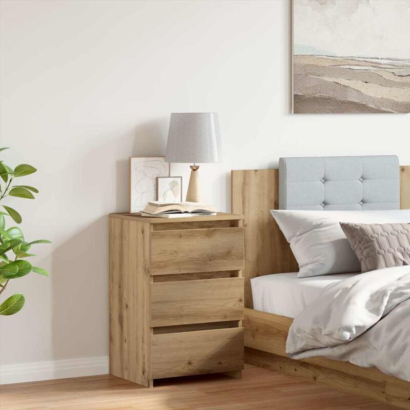 Nachttisch Artisan-eiche 40x35x62, 5 Cm Holzwerkstoff Vidaxl 409969